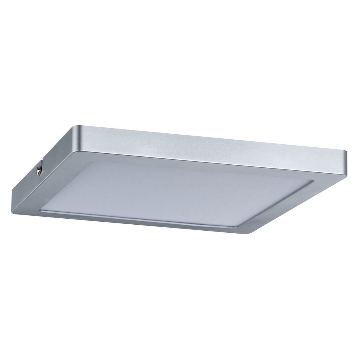 LED taklampe Atria kvadratisk matt krom 22x22 cm dimbar detalj