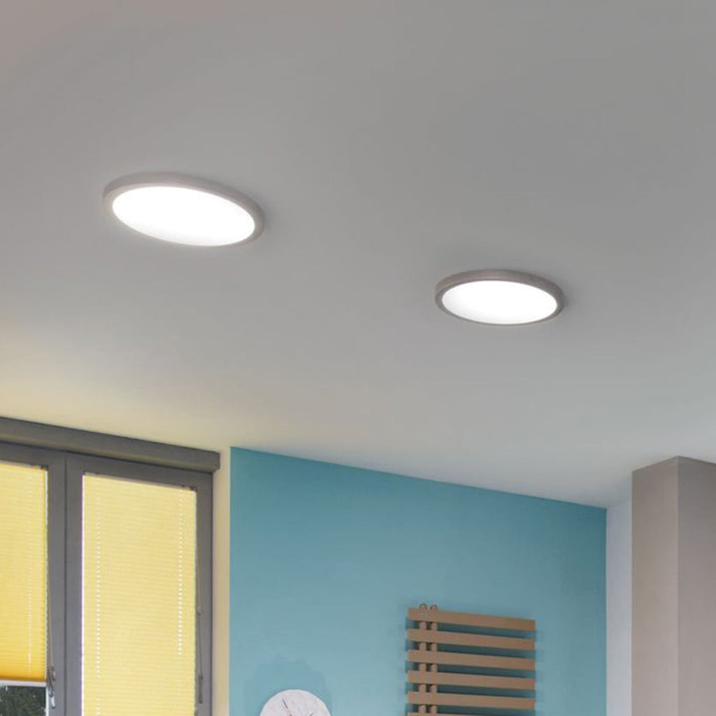 LED-taklampe Atria rund Ø30 cm dimbar hvit matt 22W fra Paulmann montert i tak