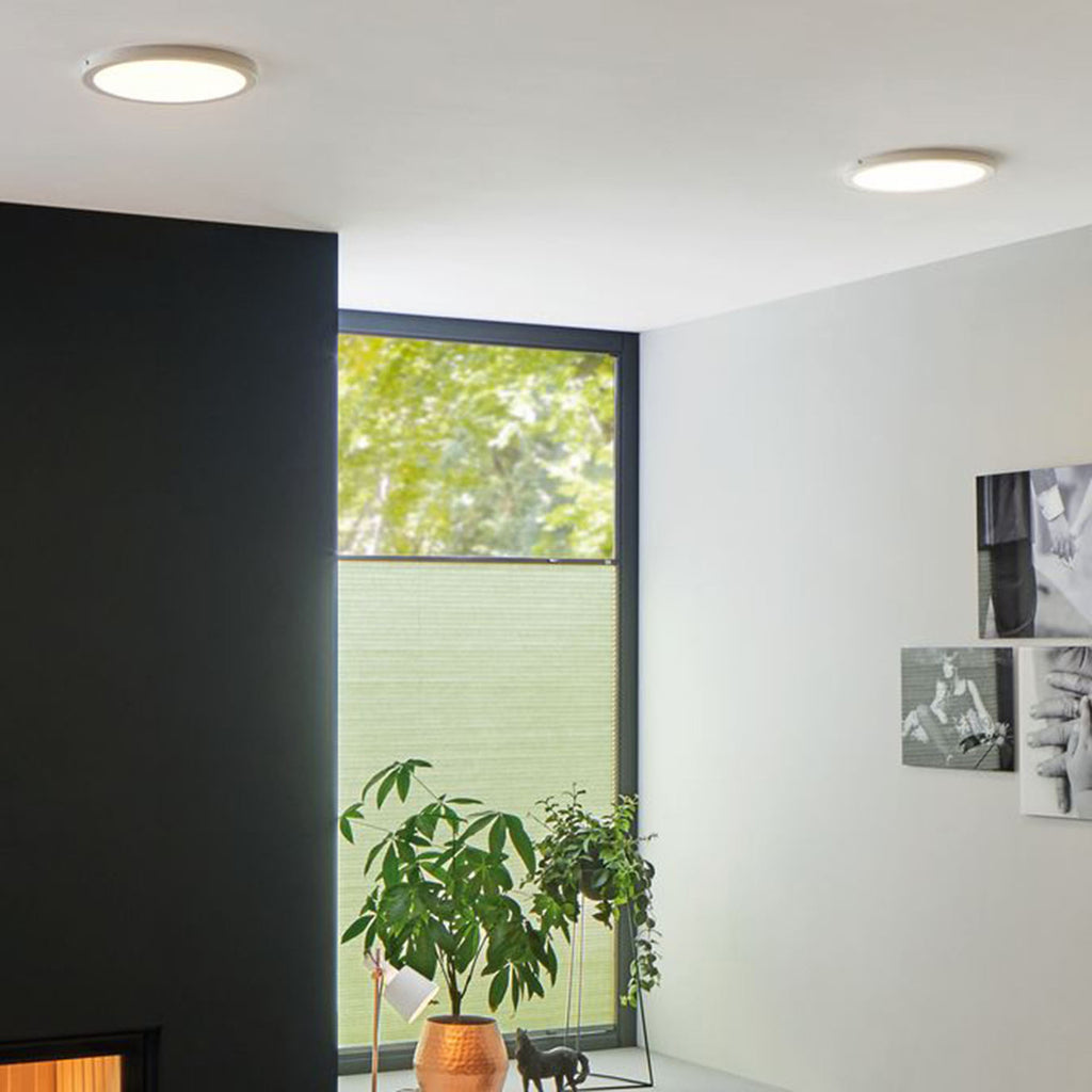 LED-taklampe Atria rund Ø30 cm dimbar hvit matt 22W fra Paulmann detalj av kant
