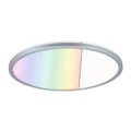 LED taklampe Atria Shine dimbar krom RGBW forfra