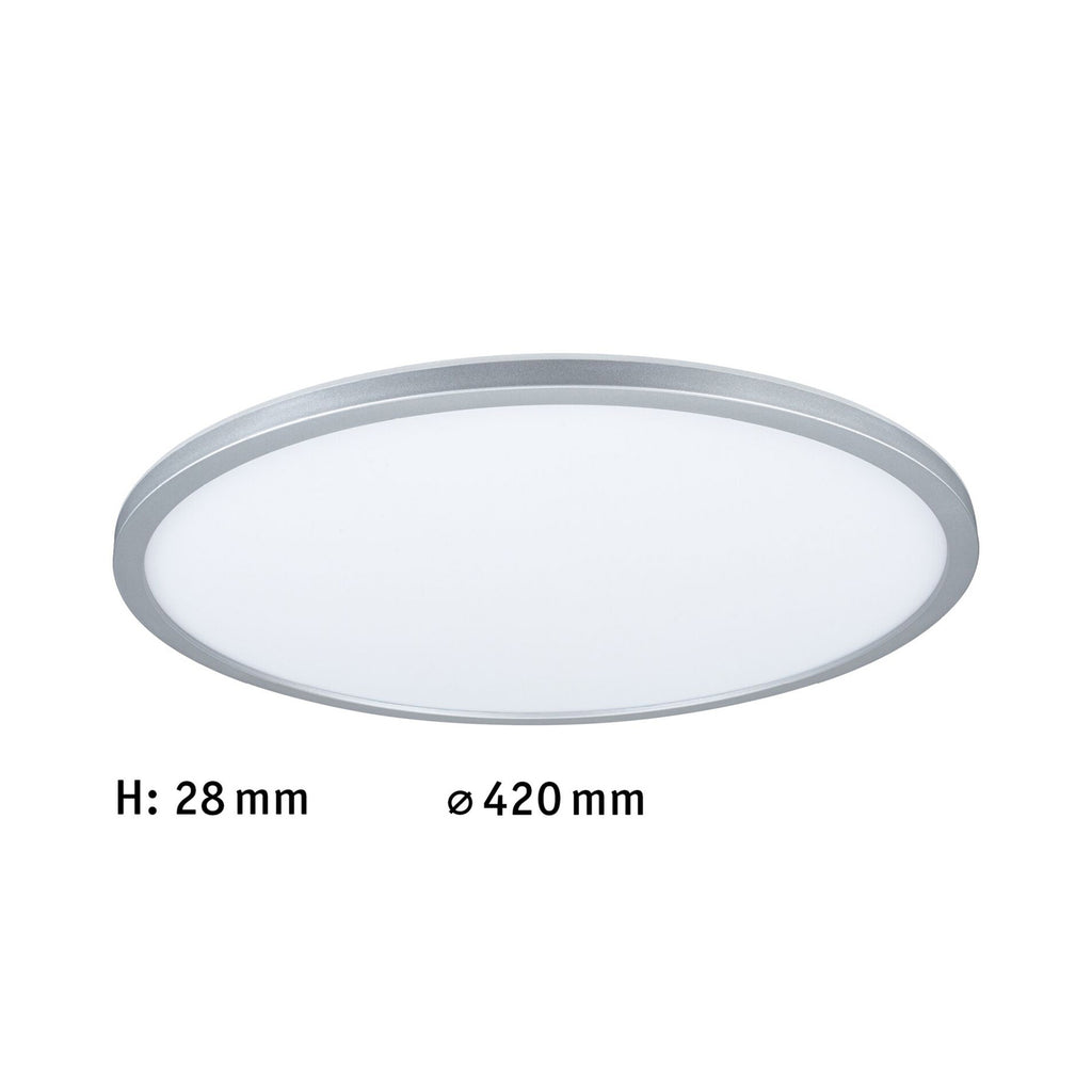 LED taklampe Atria Shine dimbar krom RGBW sideprofil