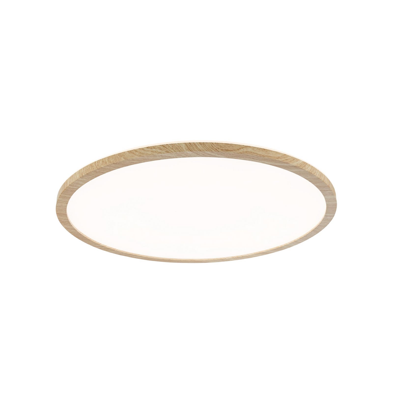 Detalj av LED taklampe Atria Shine eik Ø42 cm