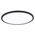 LED taklampe Atria Shine panel dimbar svart Ø42 cm forfra
