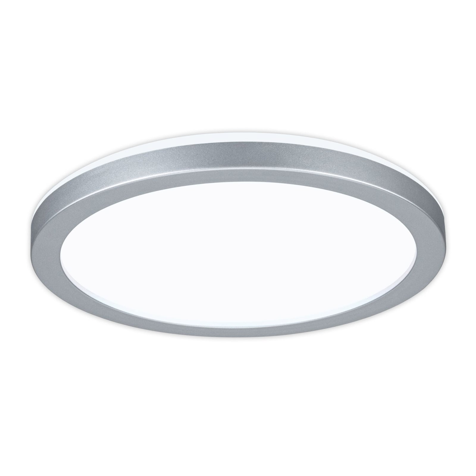 LED taklampe Atria Shine panel krom Ø19 cm 11W nøytralhvit forfra