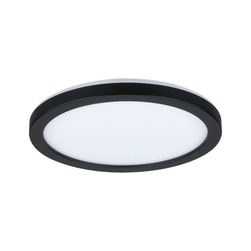LED taklampe Atria Shine panel svart Ø19 cm varmhvit bakside