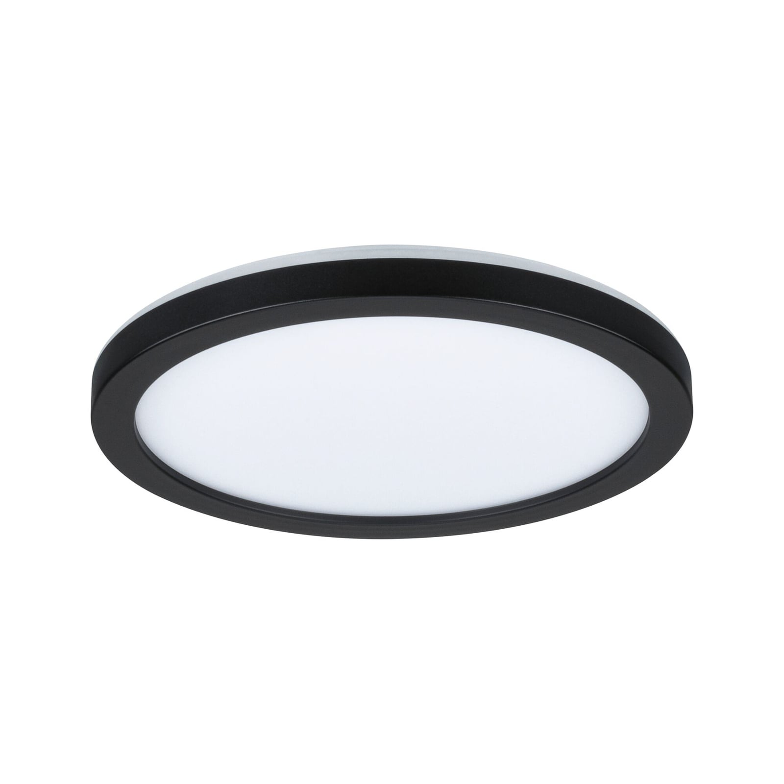 LED taklampe Atria Shine panel svart Ø19 cm varmhvit bakside