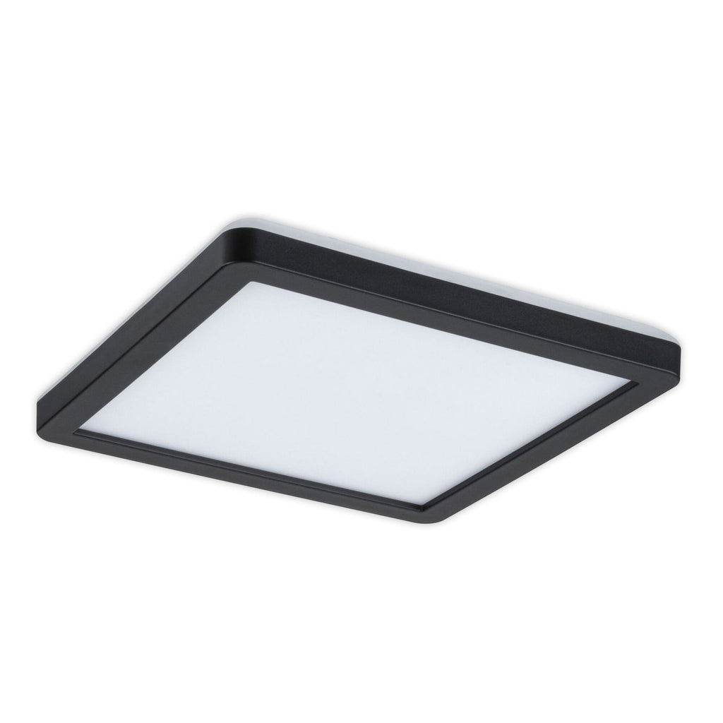 LED taklampe Atria Shine svart 19x19 cm bakside