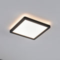 LED taklampe Atria Shine svart 19x19 cm varmhvit forfra