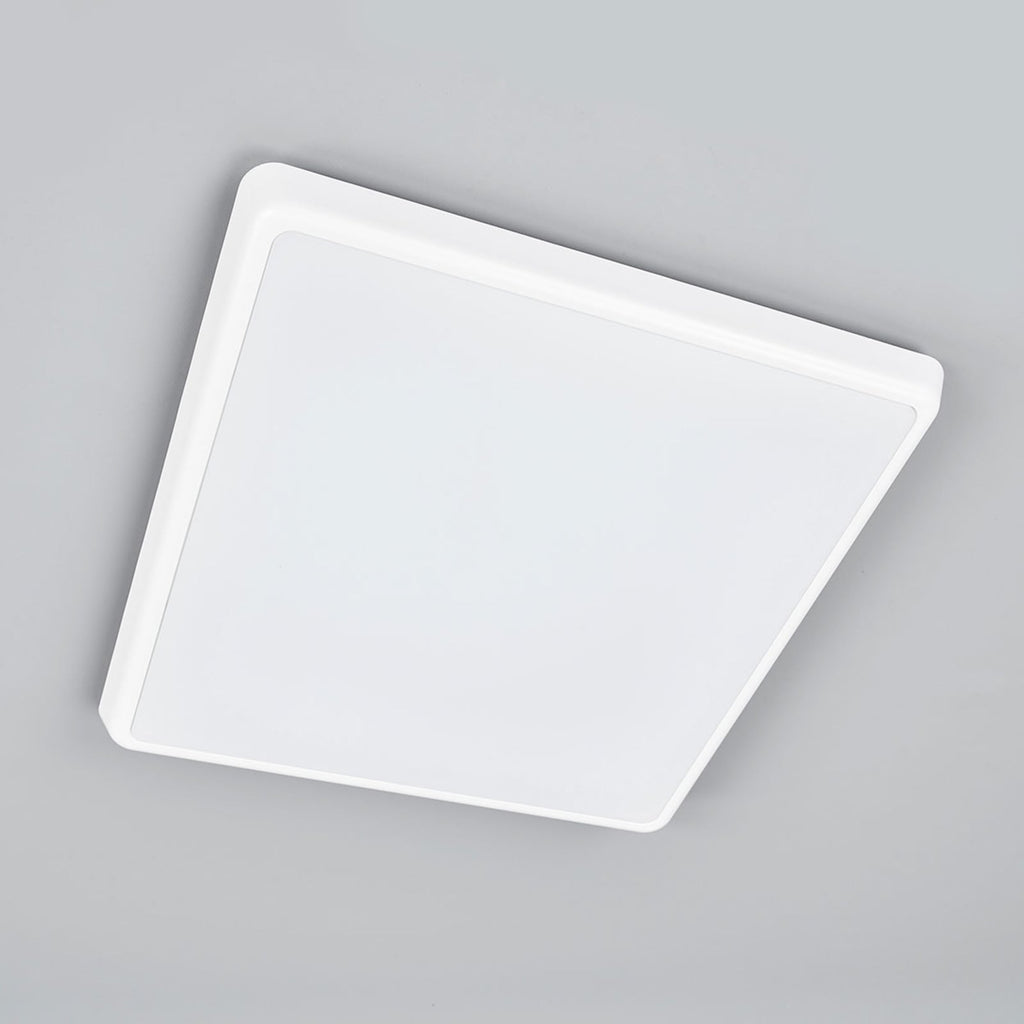 Nærbilde av LED taklampe Augustin 40x40 cm hvit IP54