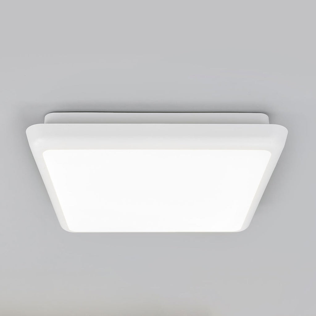 LED taklampe Augustin hvit 25x25 cm 10W IP54 forfra
