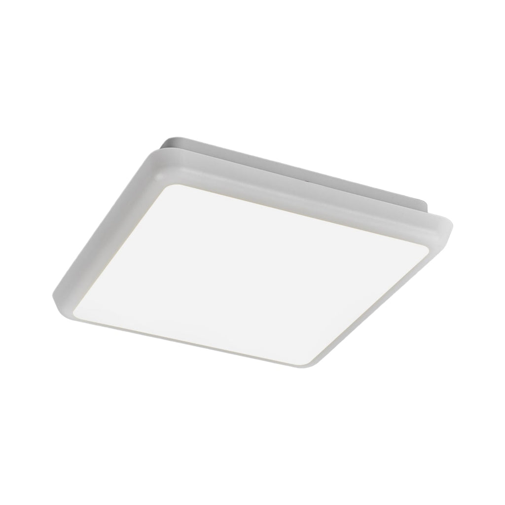 Montert LED taklampe Augustin hvit 25x25 cm 10W IP54 i rom