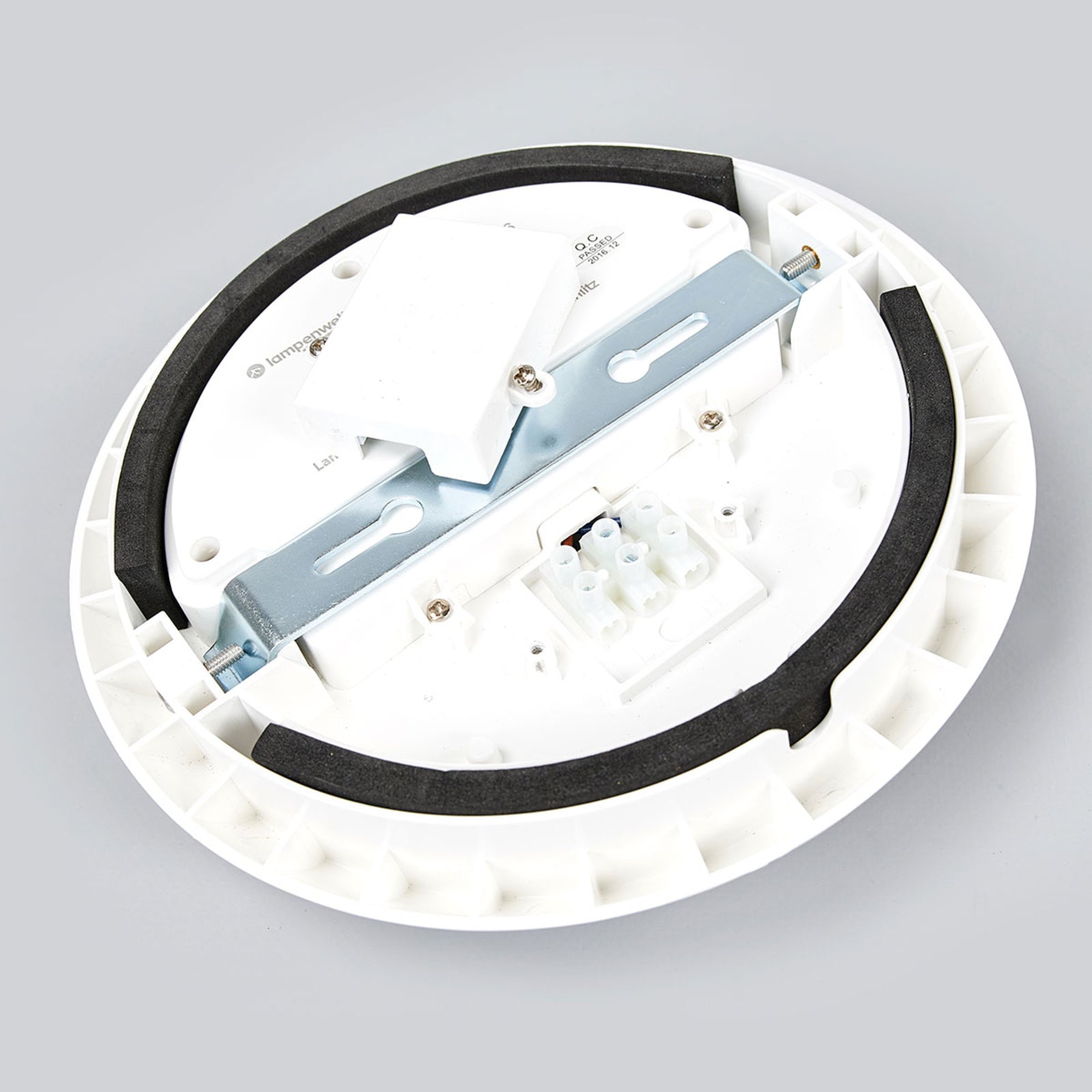 LED taklampe Augustin hvit Ø20 cm 4000K IP54 profil