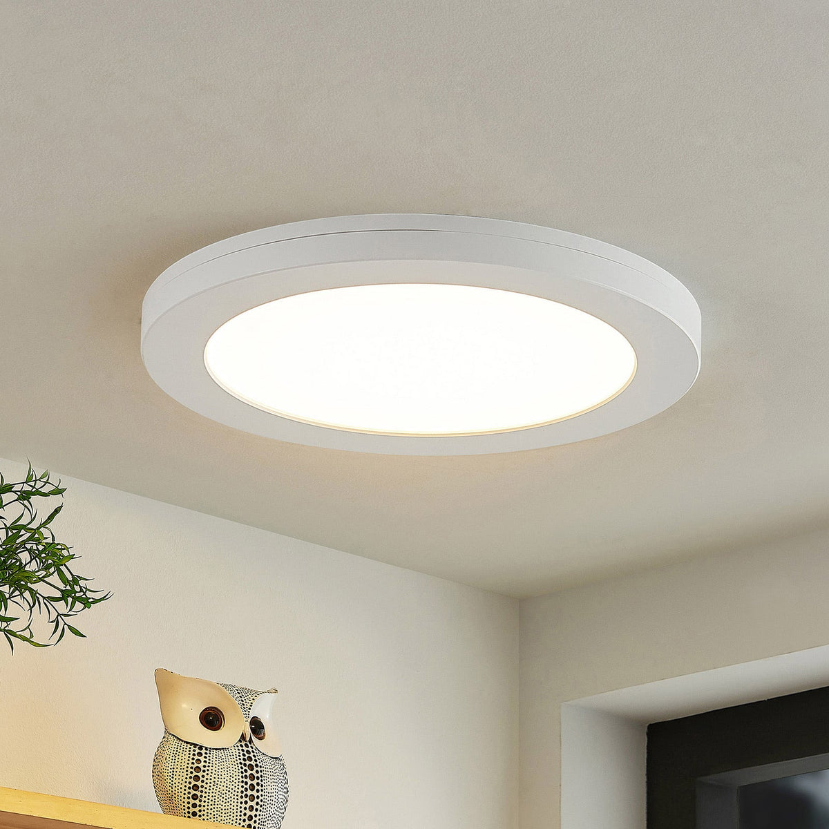 LED taklampe Aureka 2-pakning med sensor hvit bakside