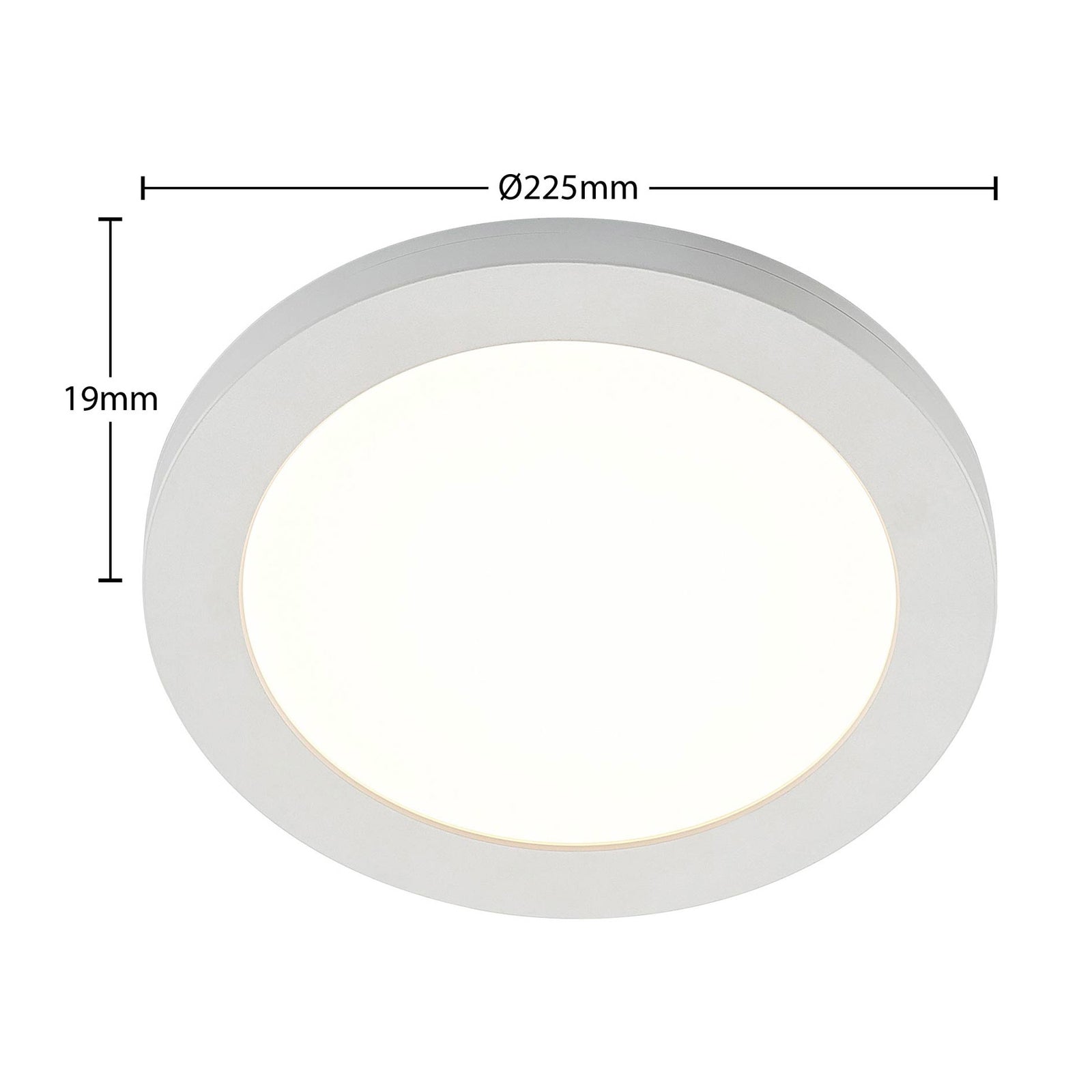 LED taklampe Aureka 2-pakning med sensor hvit montert
