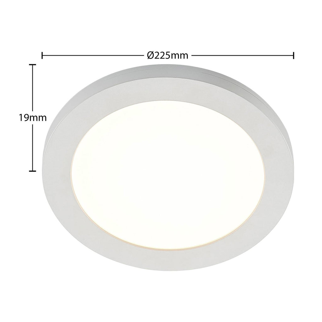 LED taklampe Aureka 2-pakning med sensor hvit montert