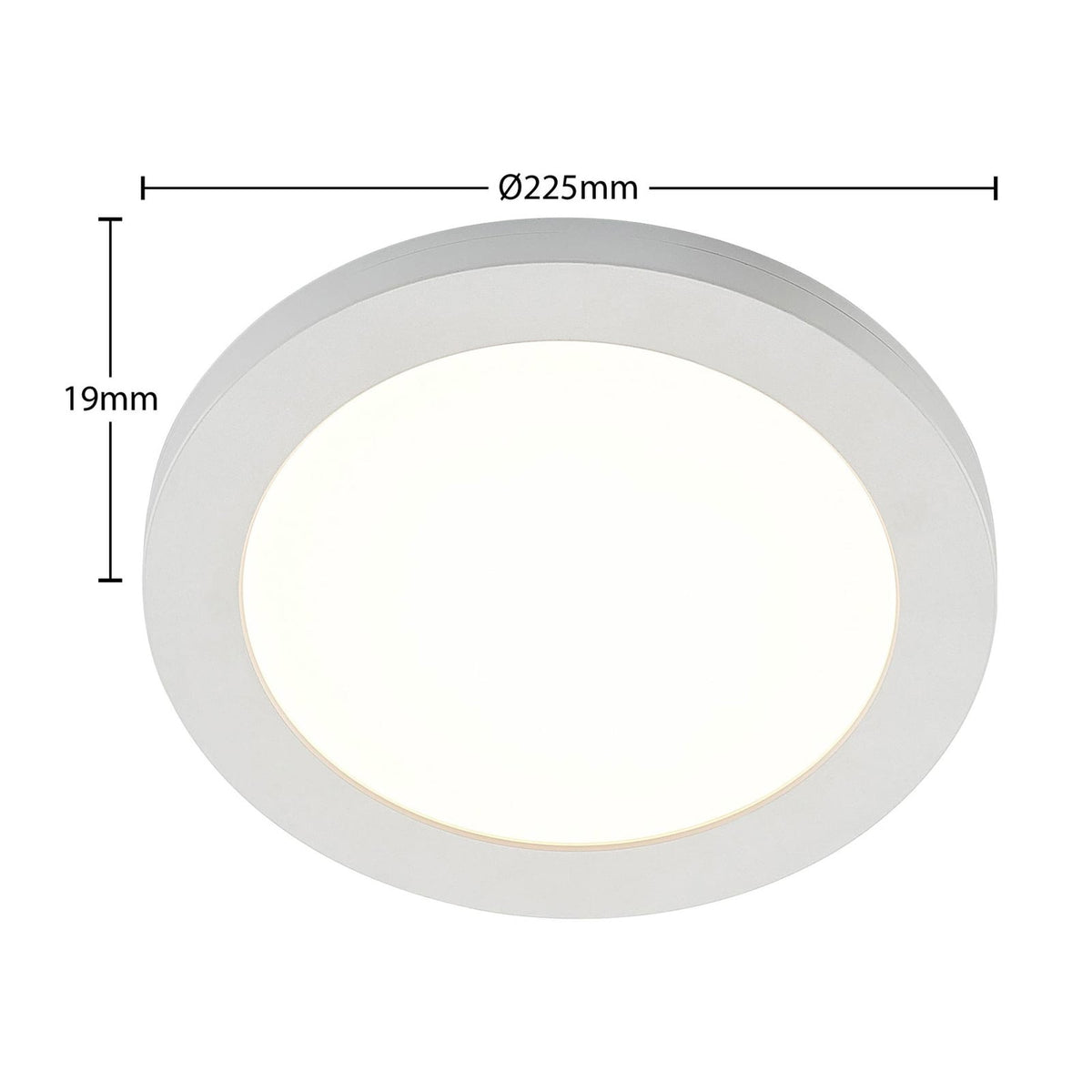 LED taklampe Aureka 2-pakning med sensor hvit montert
