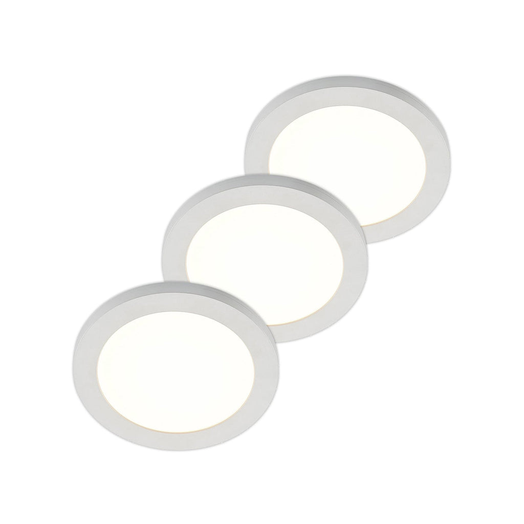 LED taklampe Aureka 3-er sett med bevegelsessensor forfra
