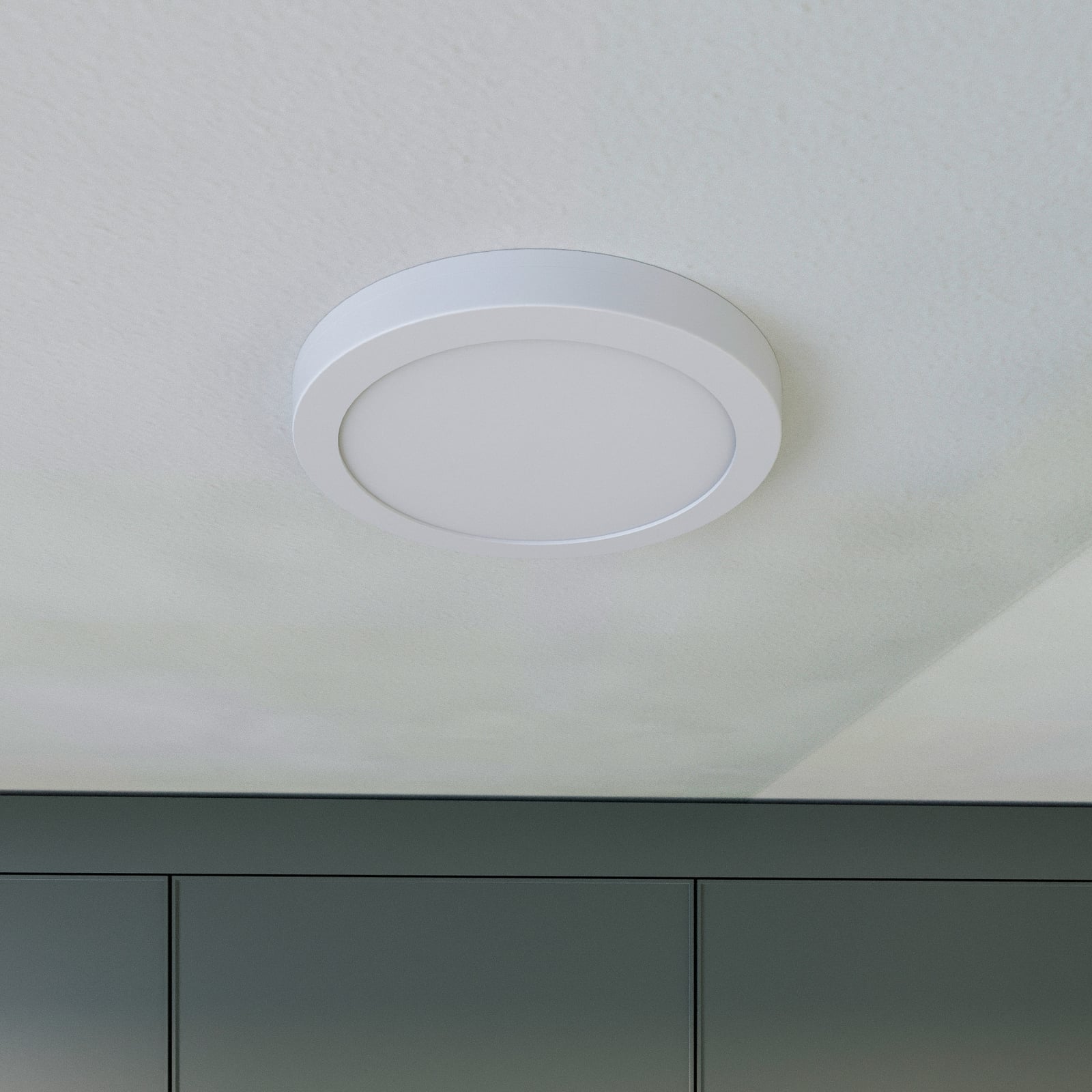 LED taklampe Aureka med bevegelsessensor CCT detalj av materialer