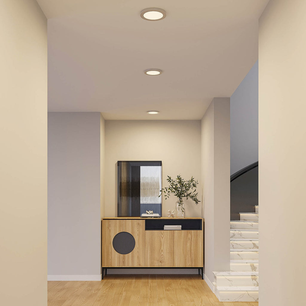 LED taklampe Aureka CCT bakside med monteringsdetaljer