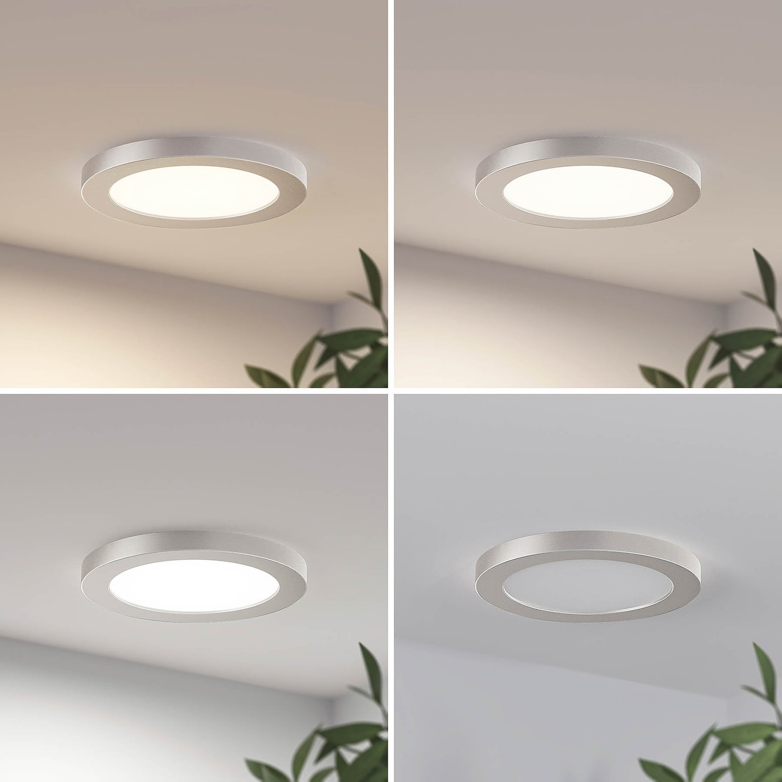 LED taklampe Aureka CCT lysfordeling i rom