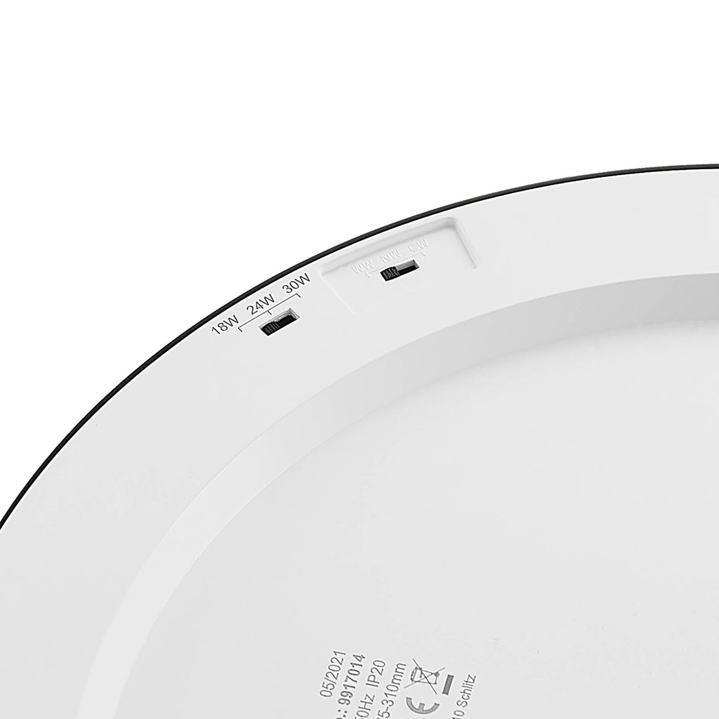 LED taklampe Aureka CCT aluminium sølv Ø33 cm detalj magnetisk ring