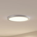 LED taklampe Aureka CCT aluminium sølv Ø33 cm forfra