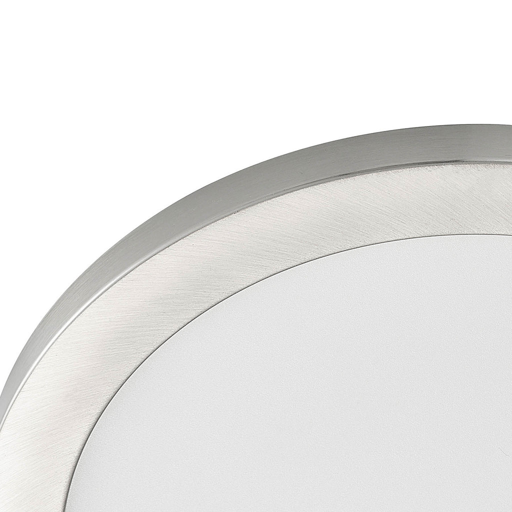 LED taklampe Aureka CCT aluminium sølv Ø33 cm innfellingsmulighet