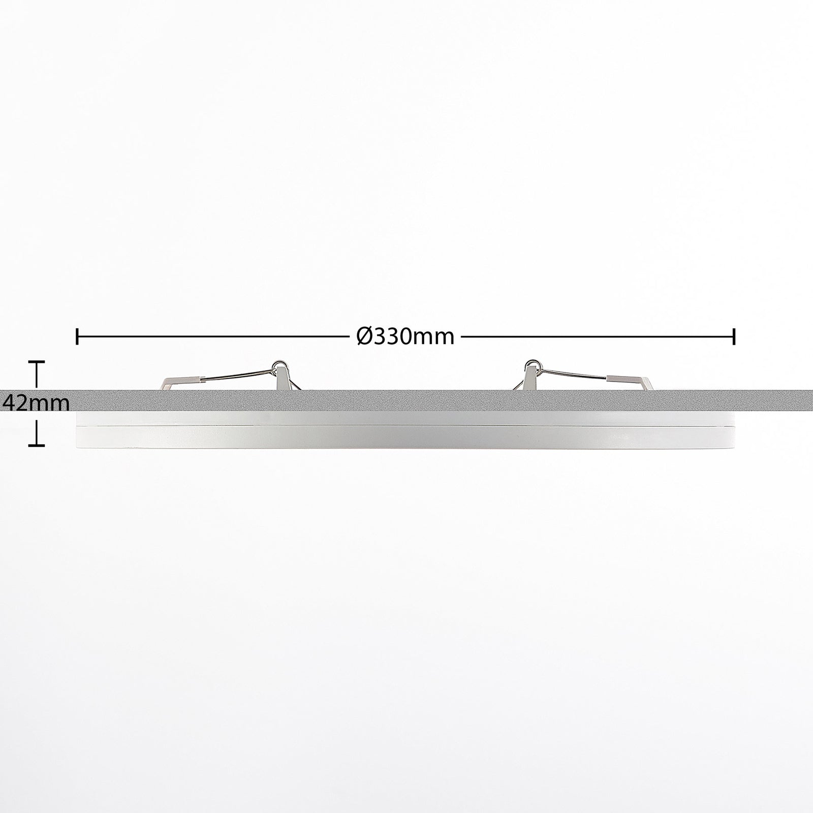 LED taklampe Aureka med sensor perspektiv hvit
