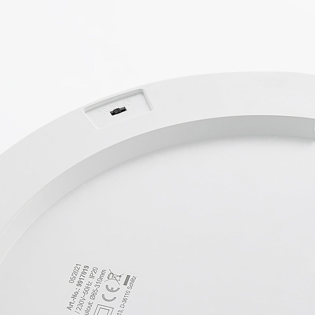 LED taklampe Aureka med sensor installasjon hvit