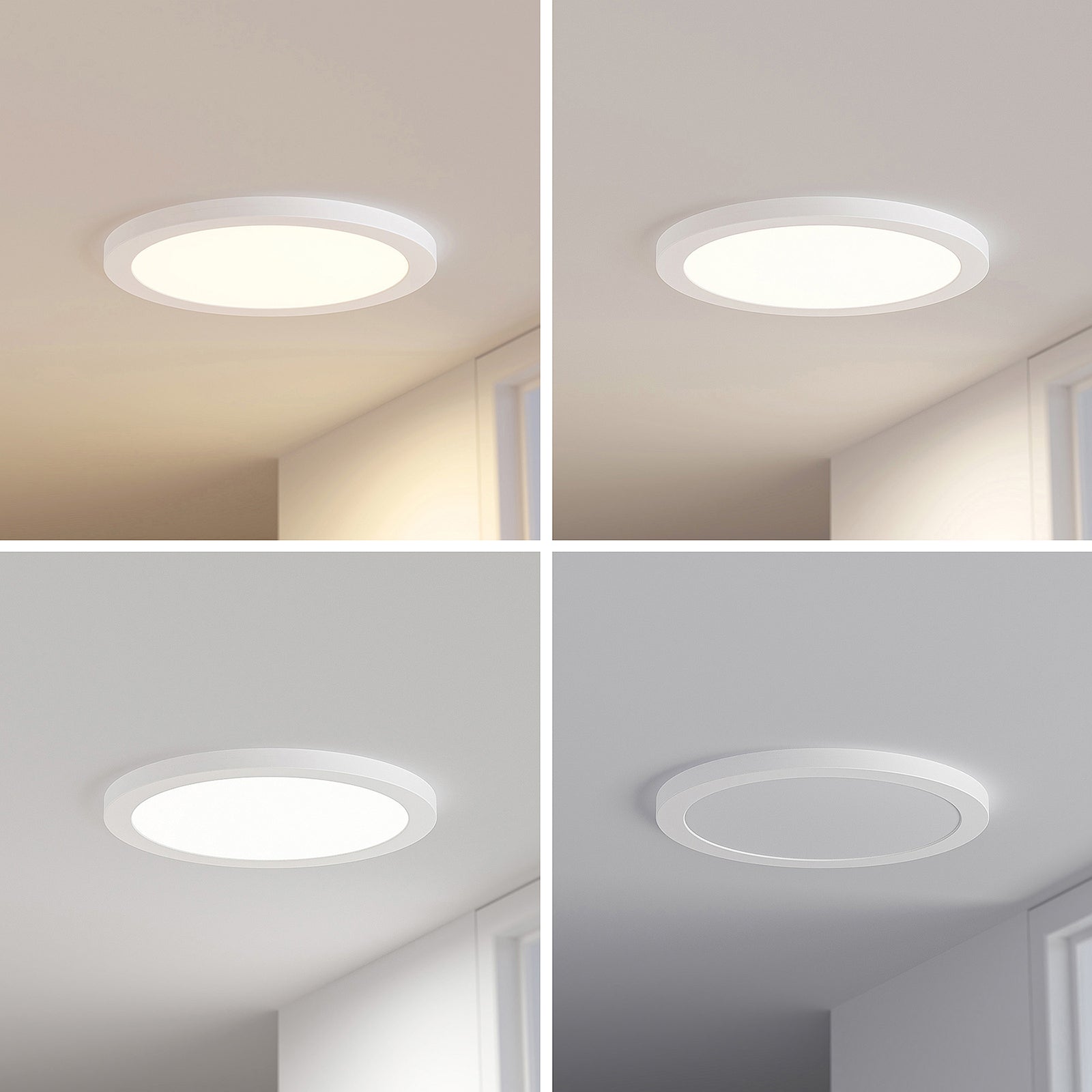 LED taklampe Aureka med sensor lys