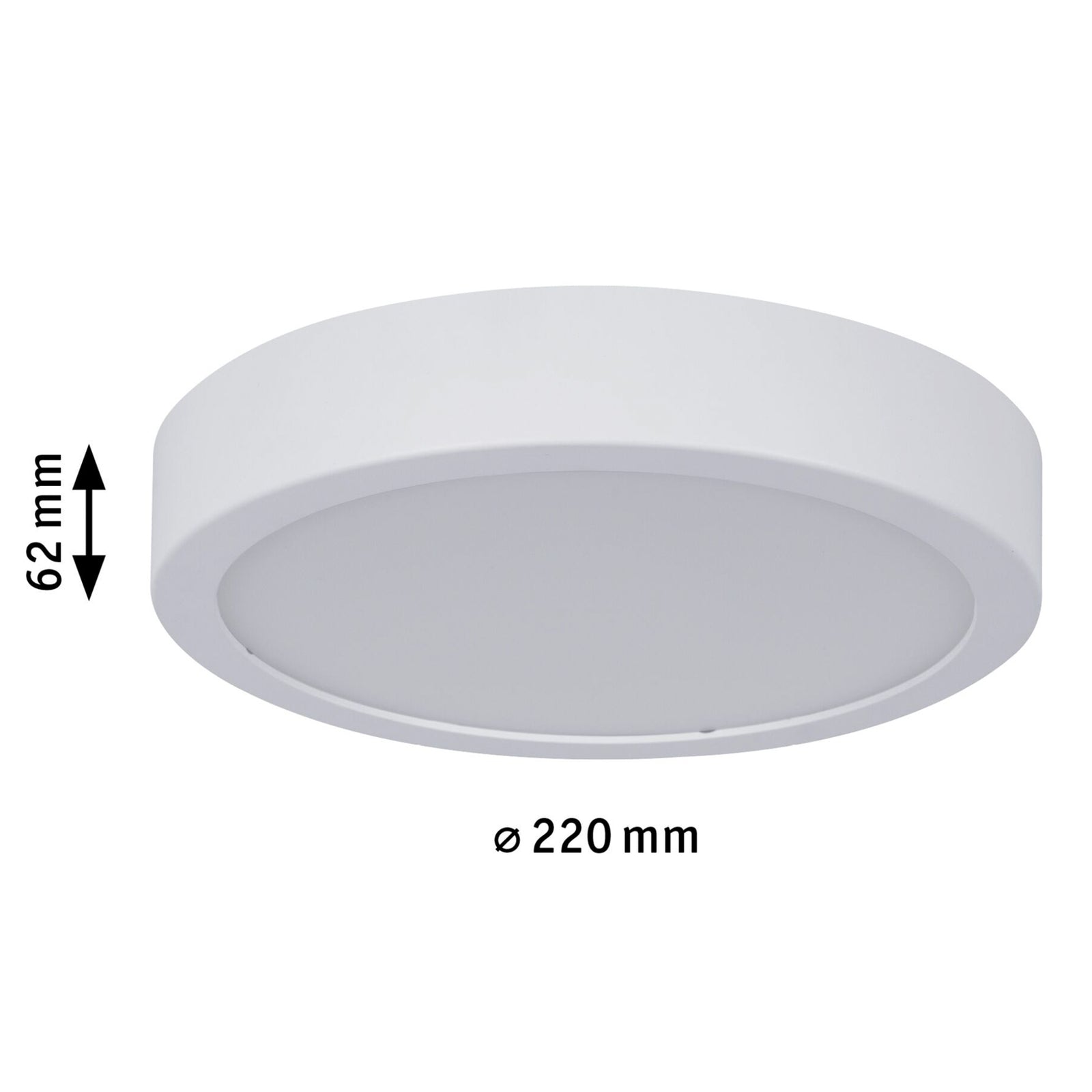 LED taklampe Aviar dimbar hvit Ø22 cm IP44 Paulmann side