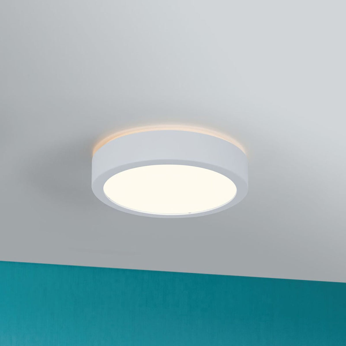 LED taklampe Aviar dimbar hvit IP44 Ø22 cm bakside