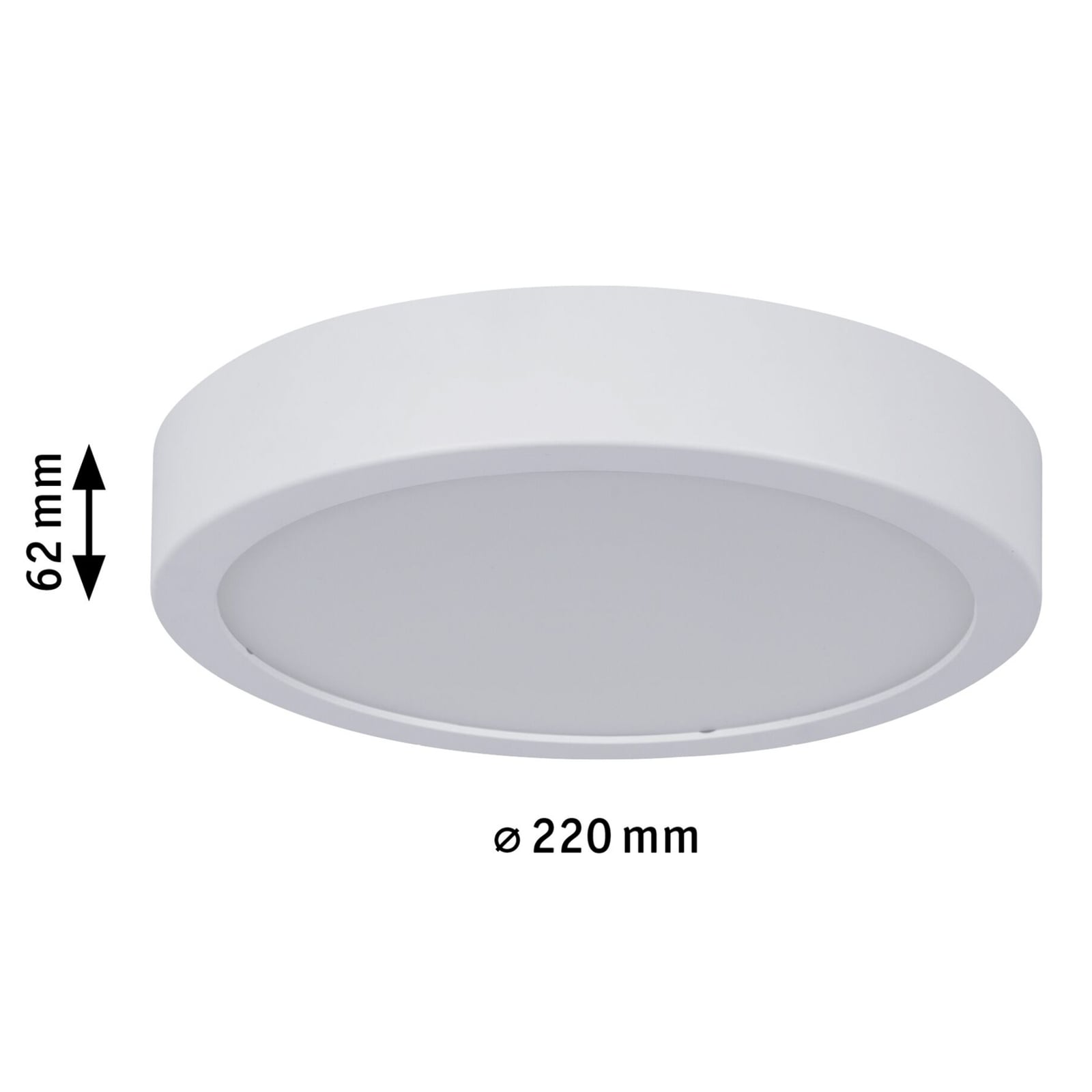 LED taklampe Aviar dimbar hvit IP44 Ø22 cm lysdetalj