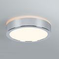 LED taklampe Aviar dimbar krom Ø22 cm IP44 13W forfra