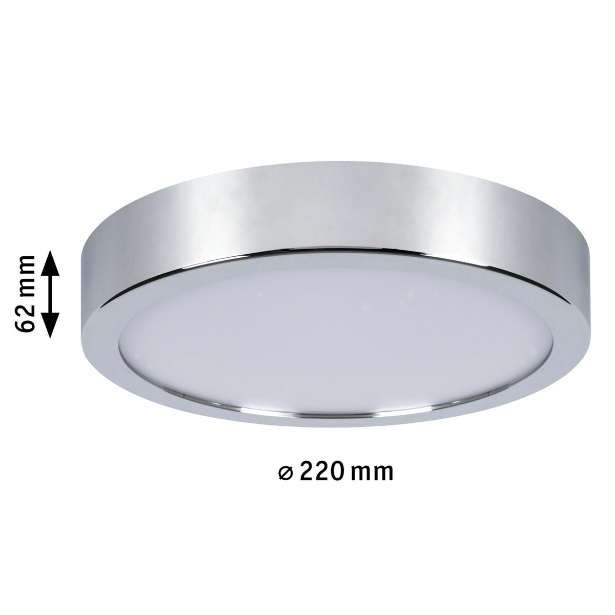 LED taklampe Aviar dimbar krom Ø22 cm IP44 13W i rom