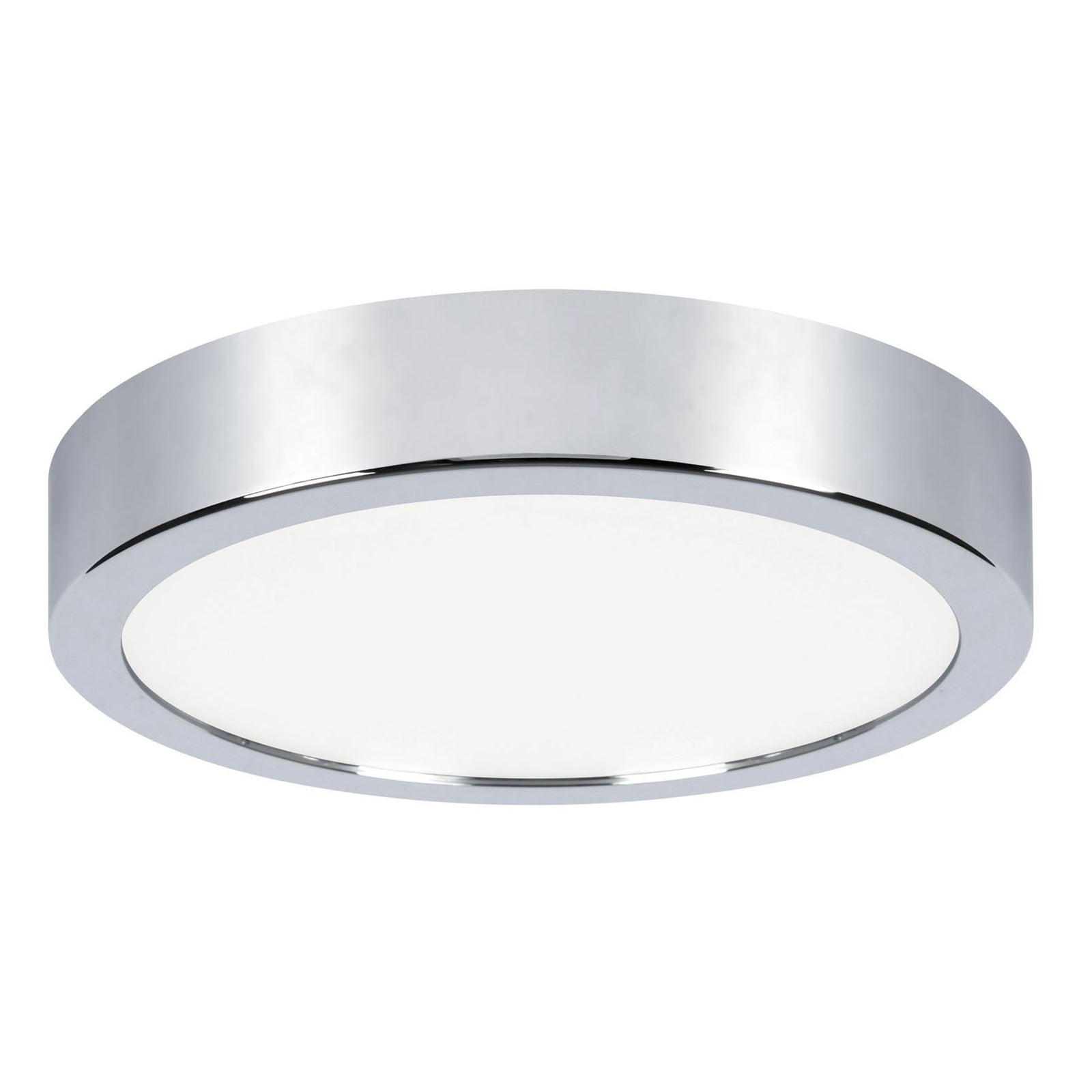LED taklampe Aviar rund krom Ø22 cm dimbar IP44 4000K montert i tak