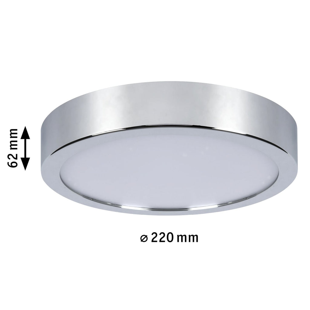 LED taklampe Aviar WhiteSwitch krom med lys på