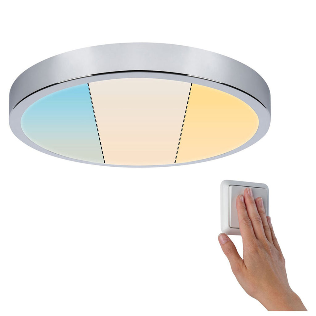 Nærbilde av LED taklampe Aviar WhiteSwitch plast Ø36 cm IP44