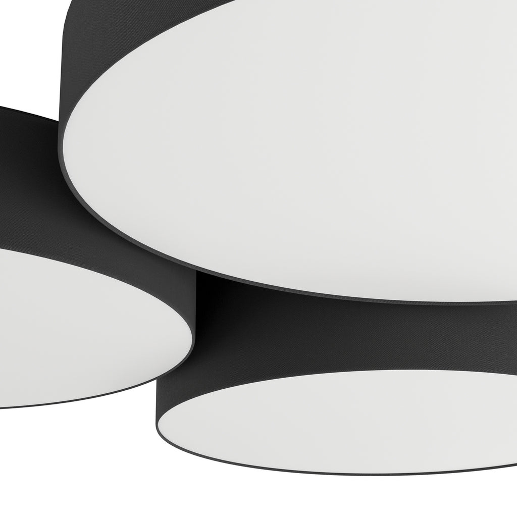 LED taklampe Barbano-Z dimbar CCT stål/tekstil smart home integrasjon