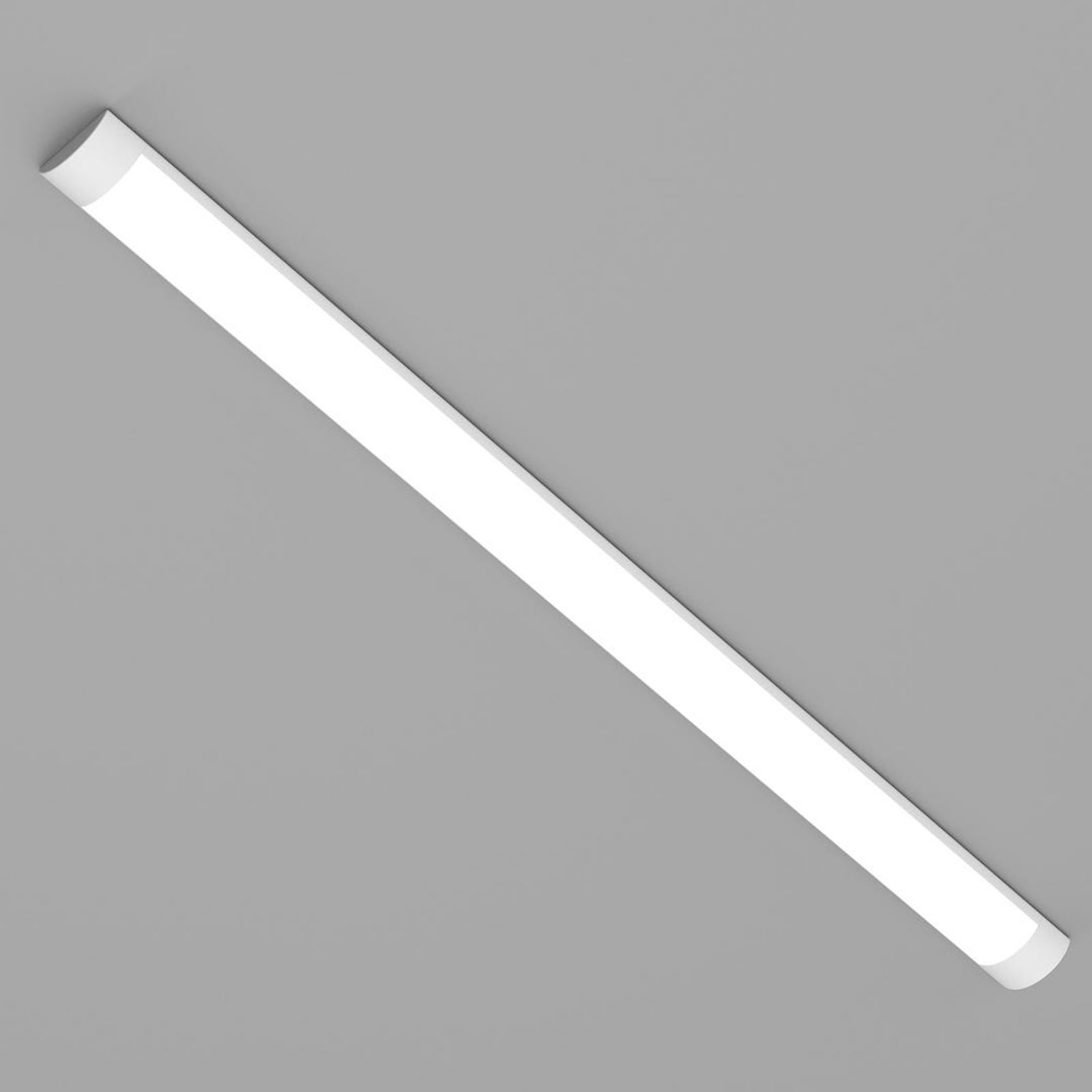 Detalj av LED taklampe Batten hvit aluminium 120 cm