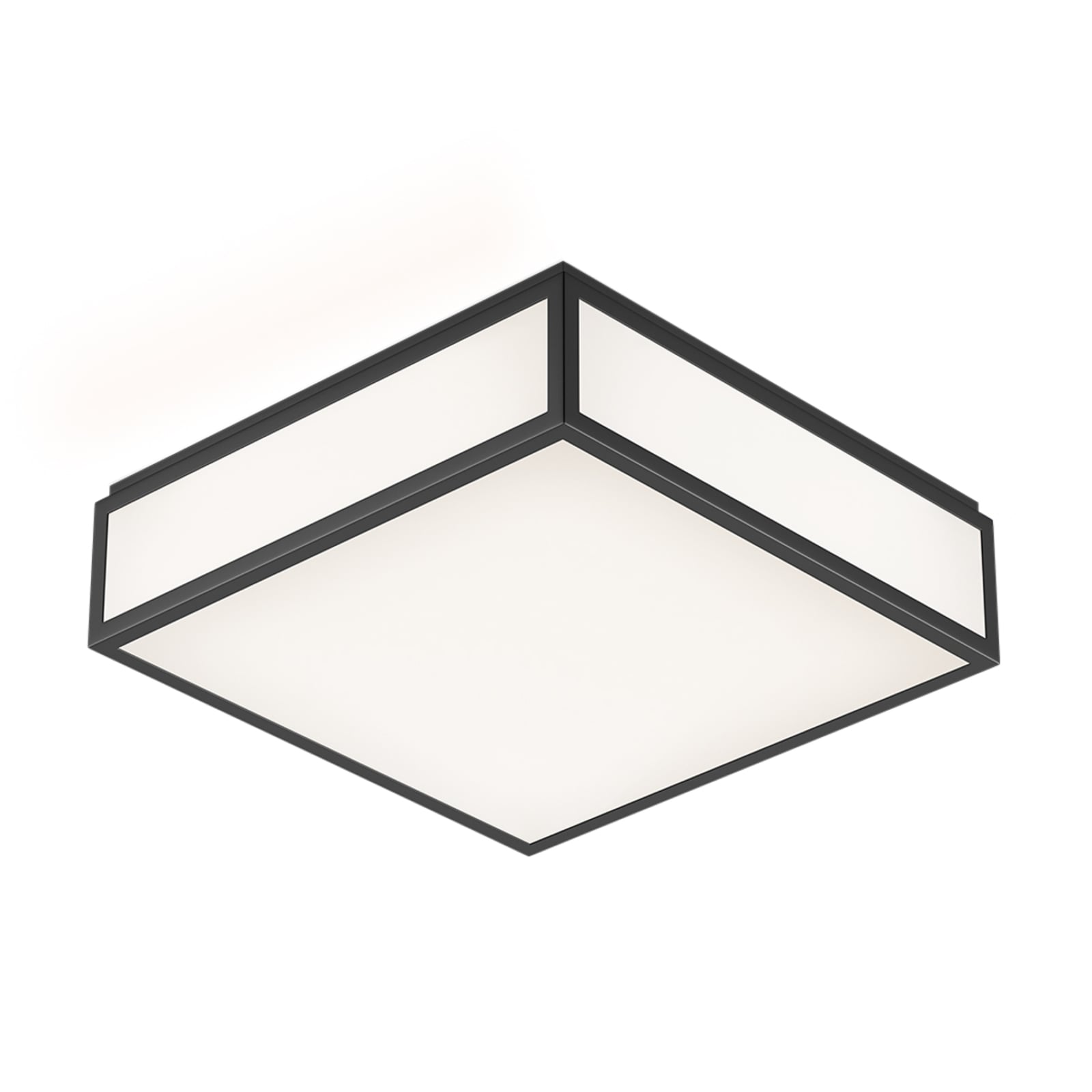 LED taklampe Bauhaus 3 N dimbar svart sett forfra
