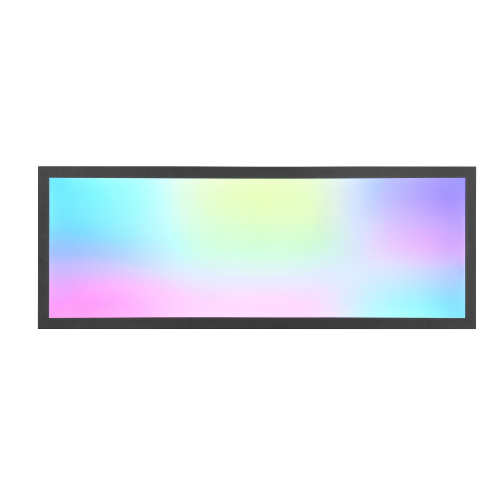 Montert LED taklampe Beta svart RGBW CCT 80 cm fjernkontroll i stue