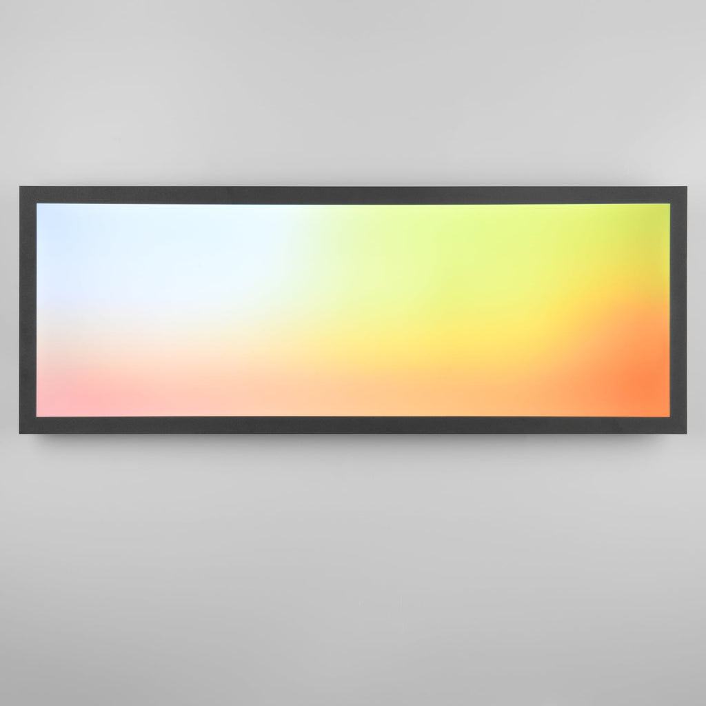 LED taklampe Beta svart RGBW CCT 80 cm fjernkontroll lyser i rom