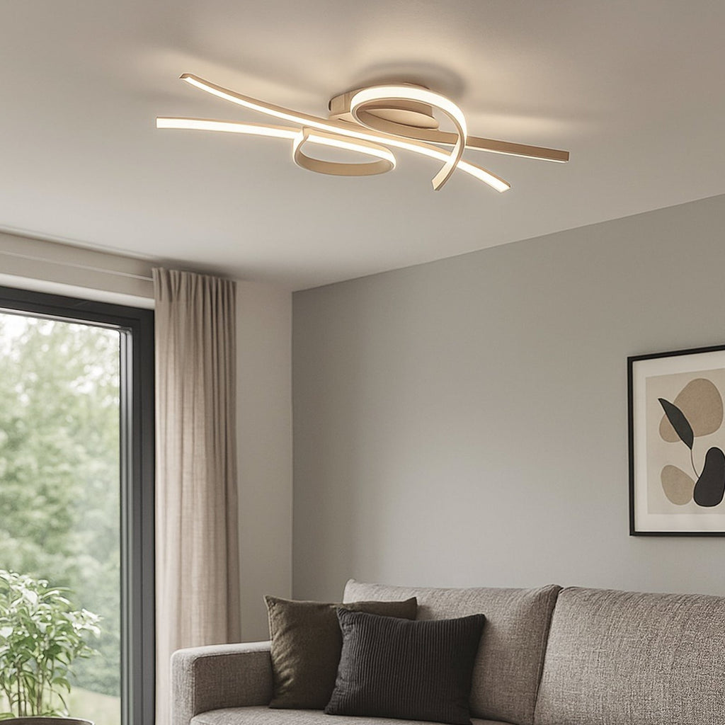 LED taklampe Biba sandfarget 100 cm bakside