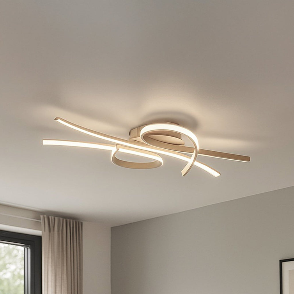 LED taklampe Biba sandfarget 100 cm forfra