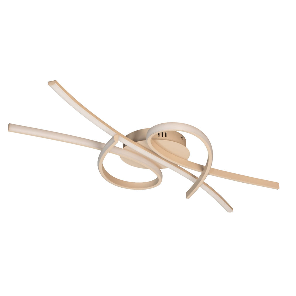 LED taklampe Biba sandfarget 100 cm montert i rom