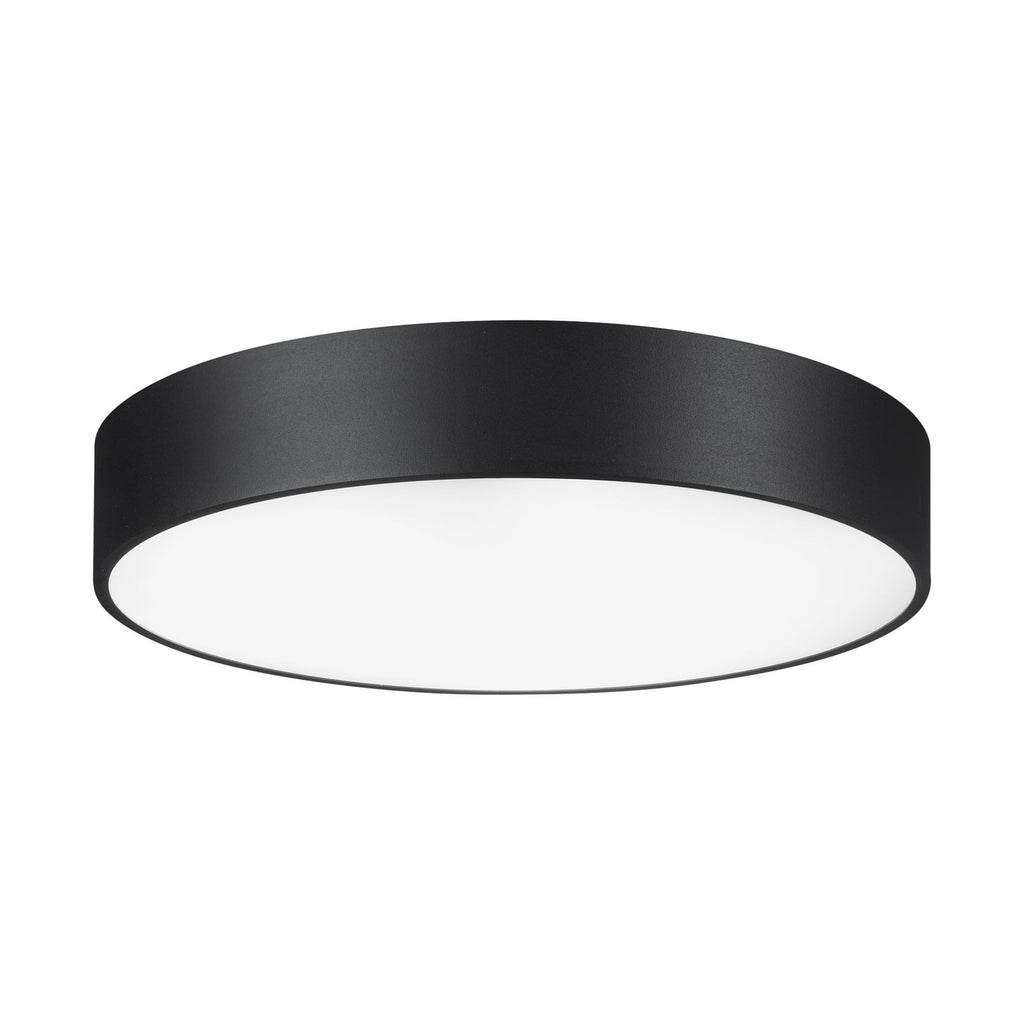 LED taklampe Biro Circle Ø45 cm svart forfra