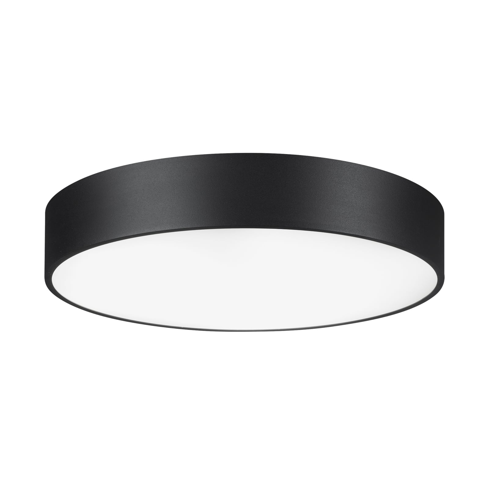 LED taklampe Biro Circle Ø45 cm svart forfra