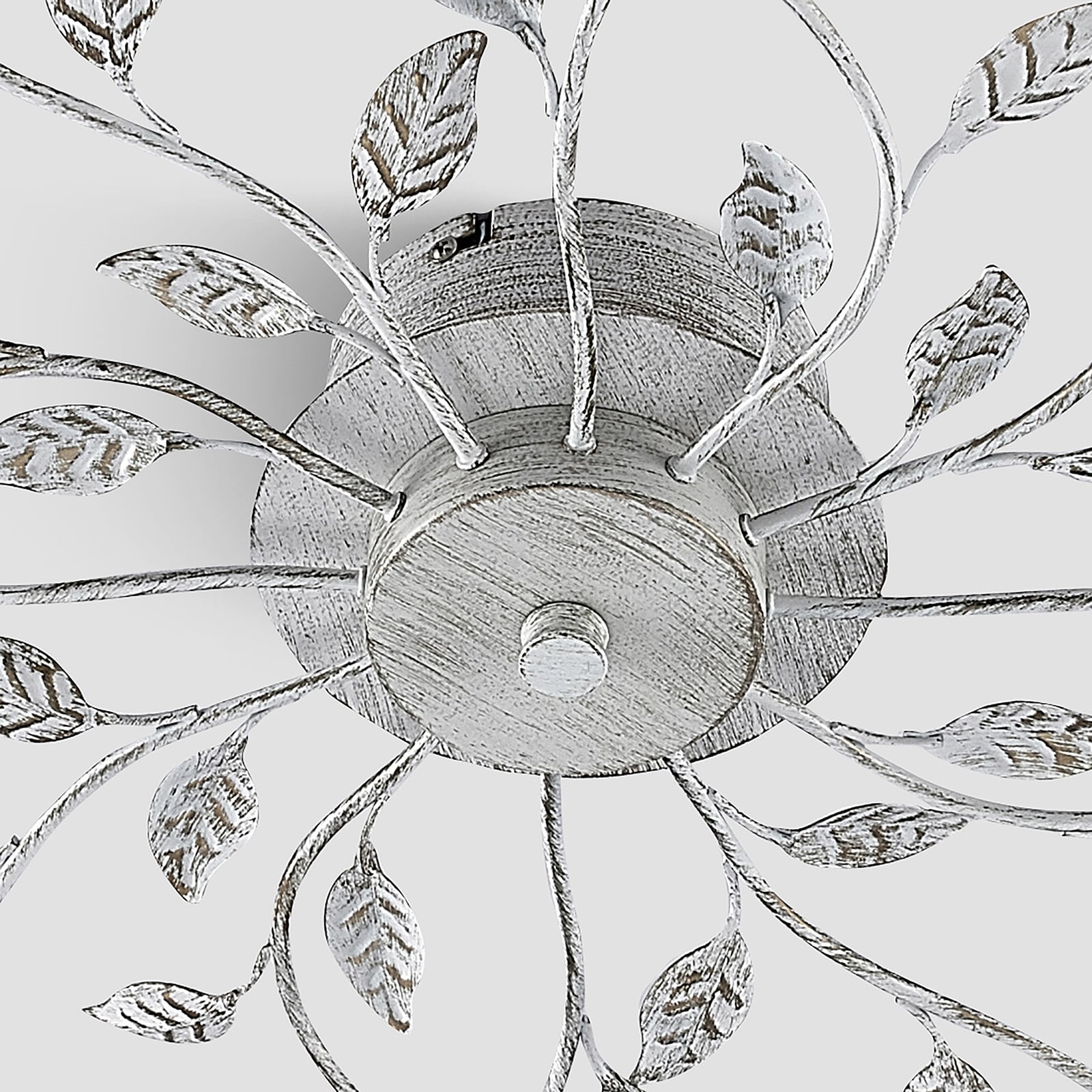 LED taklampe Bolonia 12-lys bronse/hvit Ø80 cm sett ovenfra