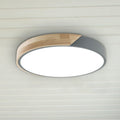 LED taklampe Borneo eik/metall CCT dimbar Ø52 cm 32W forfra